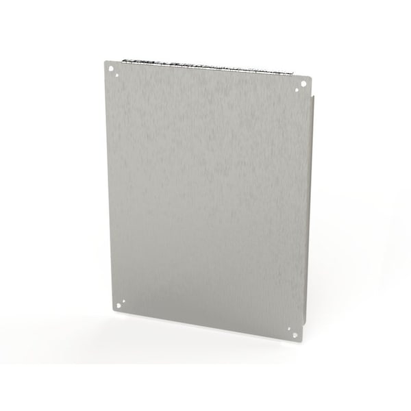 27 in H, 0.88 in D, 21 in W, Stainless Steel